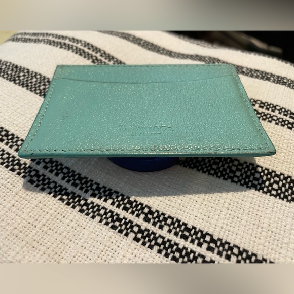 Tiffany brand “Tiffany blue” leather card case - 2.75” x 4” - Picture 6 of 8